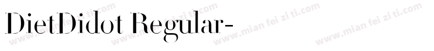 DietDidot Regular字体转换